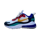 Nike Men’s White & Blue Multicolor Air Max 270 React Sneakers Size 8.5