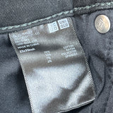 Uniqlo Skinny Tapered Fit Black Jeans Ultra Stretch Mid Rise Womens 23x33