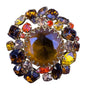 Weiss Womens Multi-Color Rhinestone Gold Tone Brooch Pin Vintage  Jewelry
