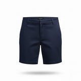 Talbots Womens Navy Cotton/Spandex Relaxed Chino Shorts 7-Inch Inseam Size 12