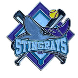 Stingrays Softball Team Logo Enamel Pin By Metro Pins