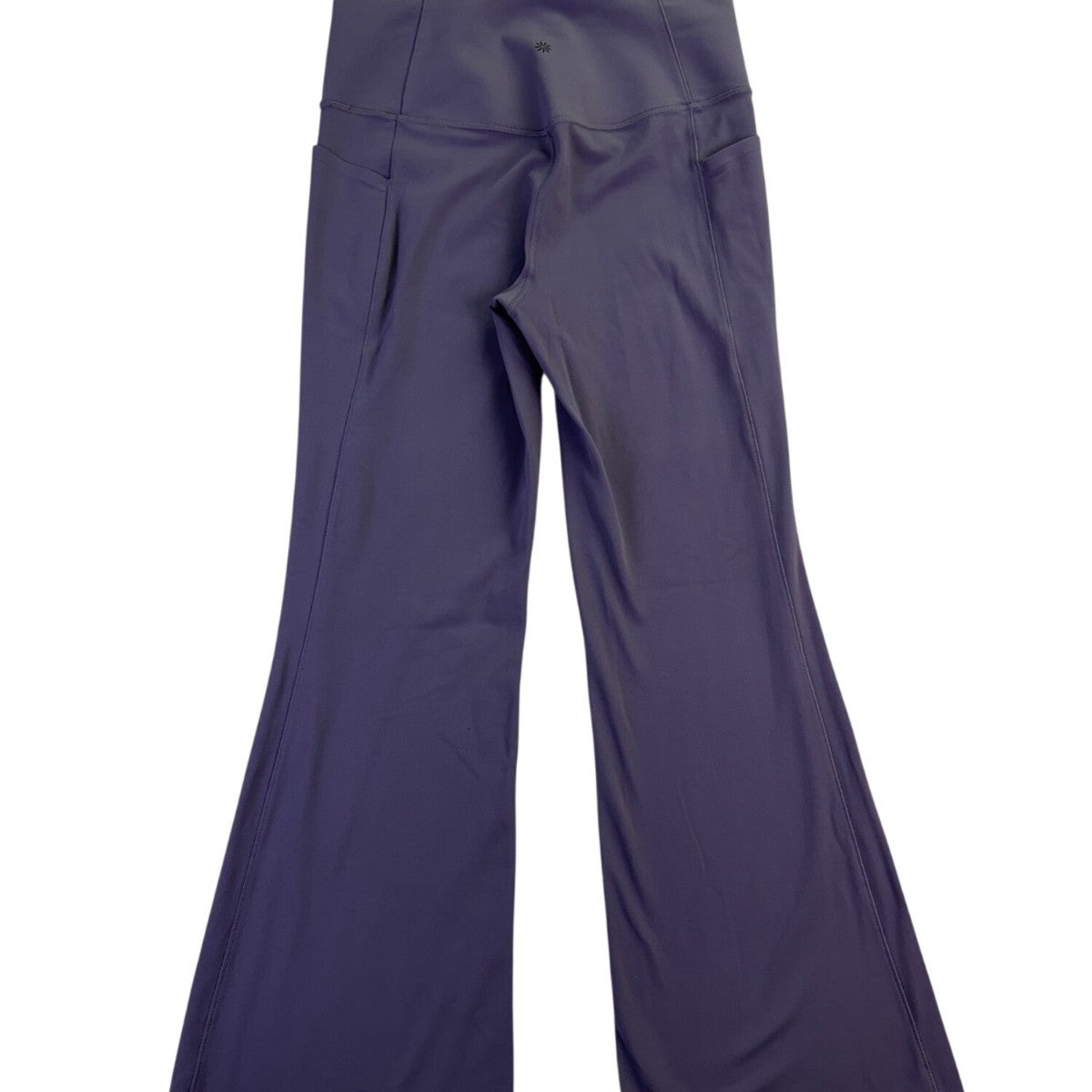 Athleta Womens Gray Salutation Stash Flare Pants With Pockets Size L
