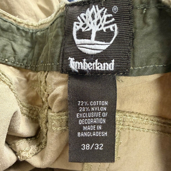 Timberland Mens Tan Convertible Cargo Pants Lightweight Outdoor Sz 38/32