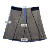 Cato Womens Gray & Black Floral Embroidered A-Line Mini Skirt Size 20W