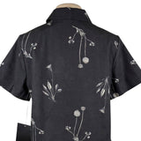 Tuckernuck Womens Black Cotton Meadow Rue Marley Short Sleeve Dress Size L
