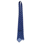 Christian D Mens Blue Silk Paisley Necktie Made In USA Fabric Woven In Italy