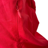 Kaiia Womens Red Linen-Cotton Sleeveless Mini Dress Square Neck Size 12