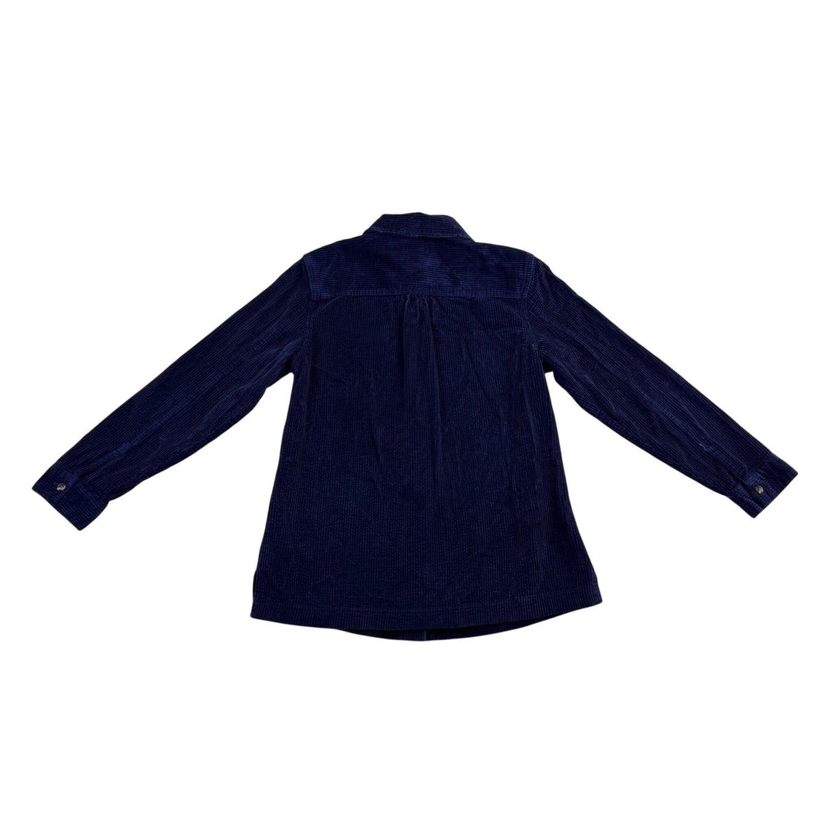 L.L.Bean Womens Navy Cotton Corduroy Button-Down Shirt Long Sleeve Sz M-Regular