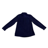 L.L.Bean Womens Navy Cotton Corduroy Button-Down Shirt Long Sleeve Sz M-Regular