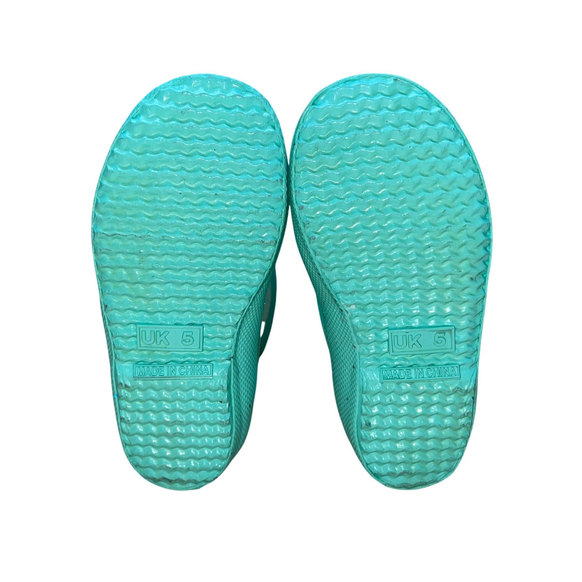 Hunter Kids Teal Rubber Glitter Waterproof Rain Boots Size US 6/7