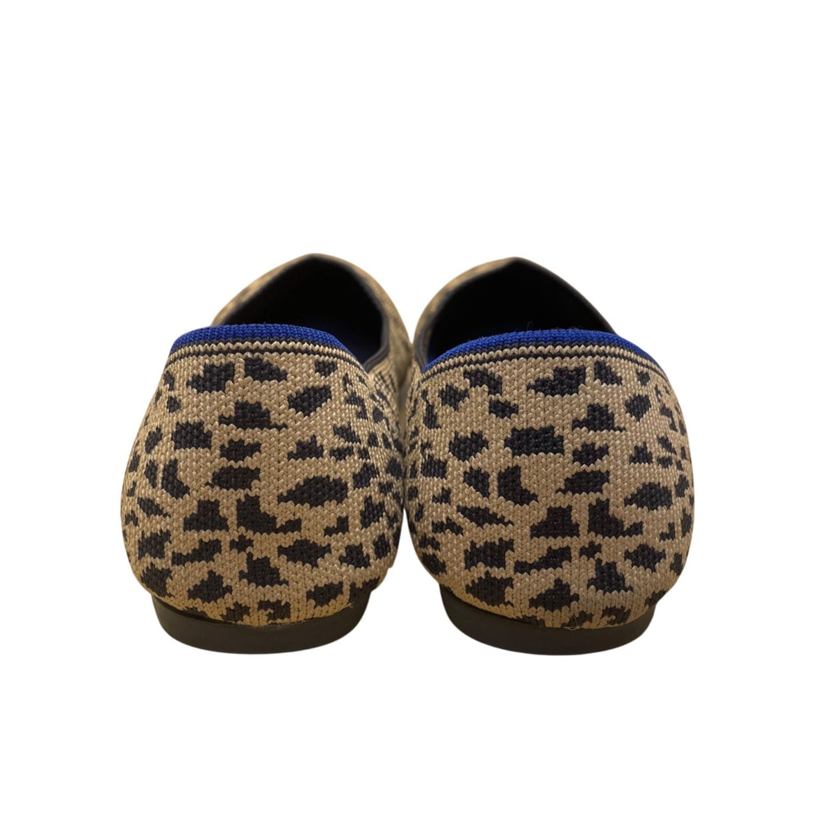 Rothys Women’s Brown & Black Leopard knitted Pointed Toe Flats Size W9