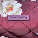 Vera Bradley Women’s Maroon Quilted Blooms & Branches Floral Print Vera Tote Bag