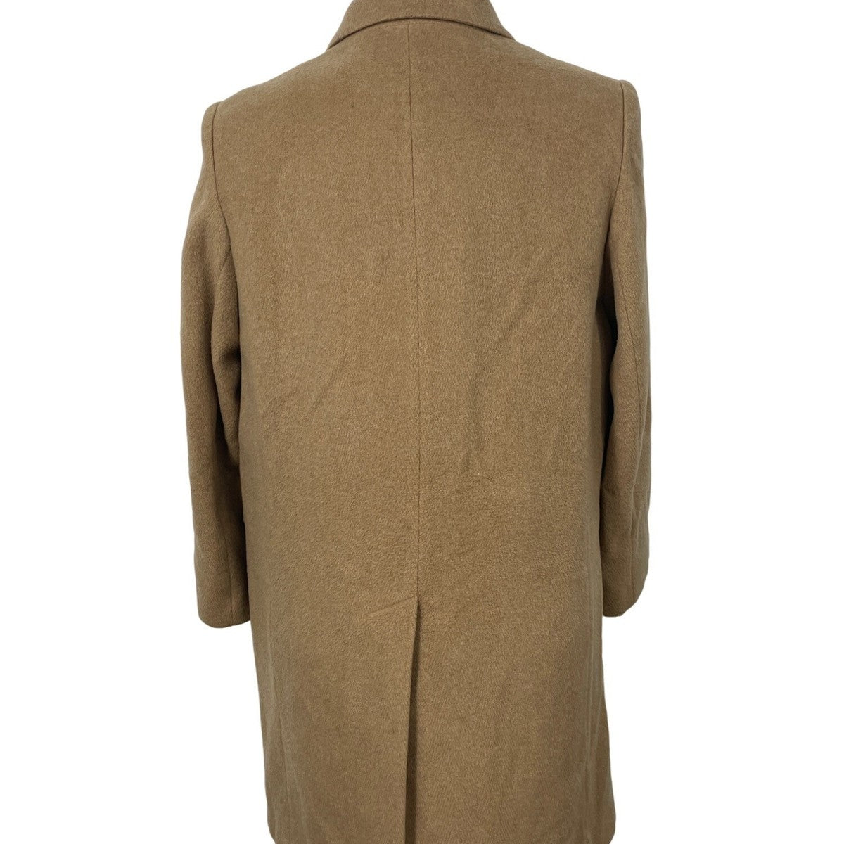 Evan Picone Classic Women's Khaki Double Breasted Wool Coat Sz 14