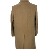 Evan Picone Classic Women's Khaki Double Breasted Wool Coat Sz 14
