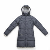 United Colors Of Benetton Womens Navy Nylon Down Hooded Puffer Jacket Size XS