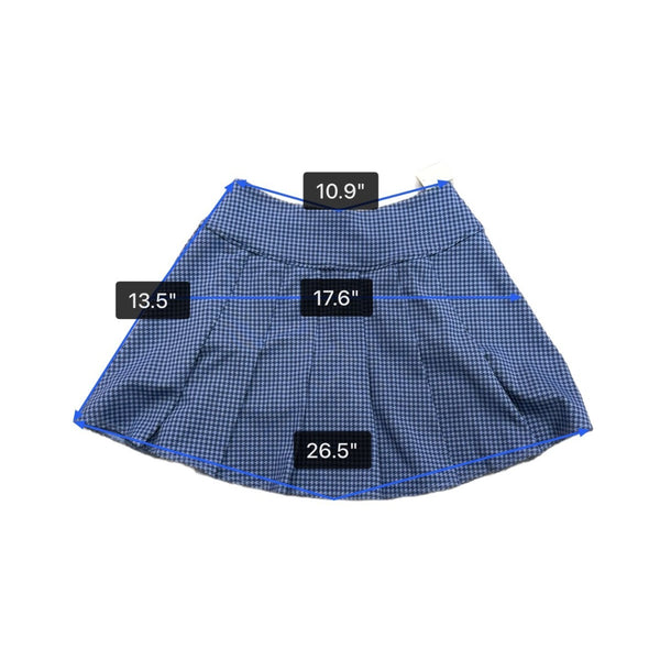 Offline By Aerie Womens Blue Polyester Elastane Houndstooth Skirt Stretchy Sz S