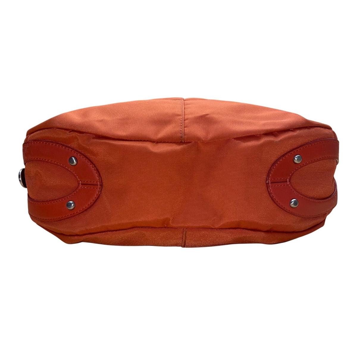 Tumi Women’s Orange Nylon Zip Top Front Zipper Accents Shoulder Bag