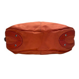 Tumi Women’s Orange Nylon Zip Top Front Zipper Accents Shoulder Bag