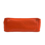 Kate Spade NY Women's Bright Orange Circle Perforated Design Shoulder Bag Sz M
