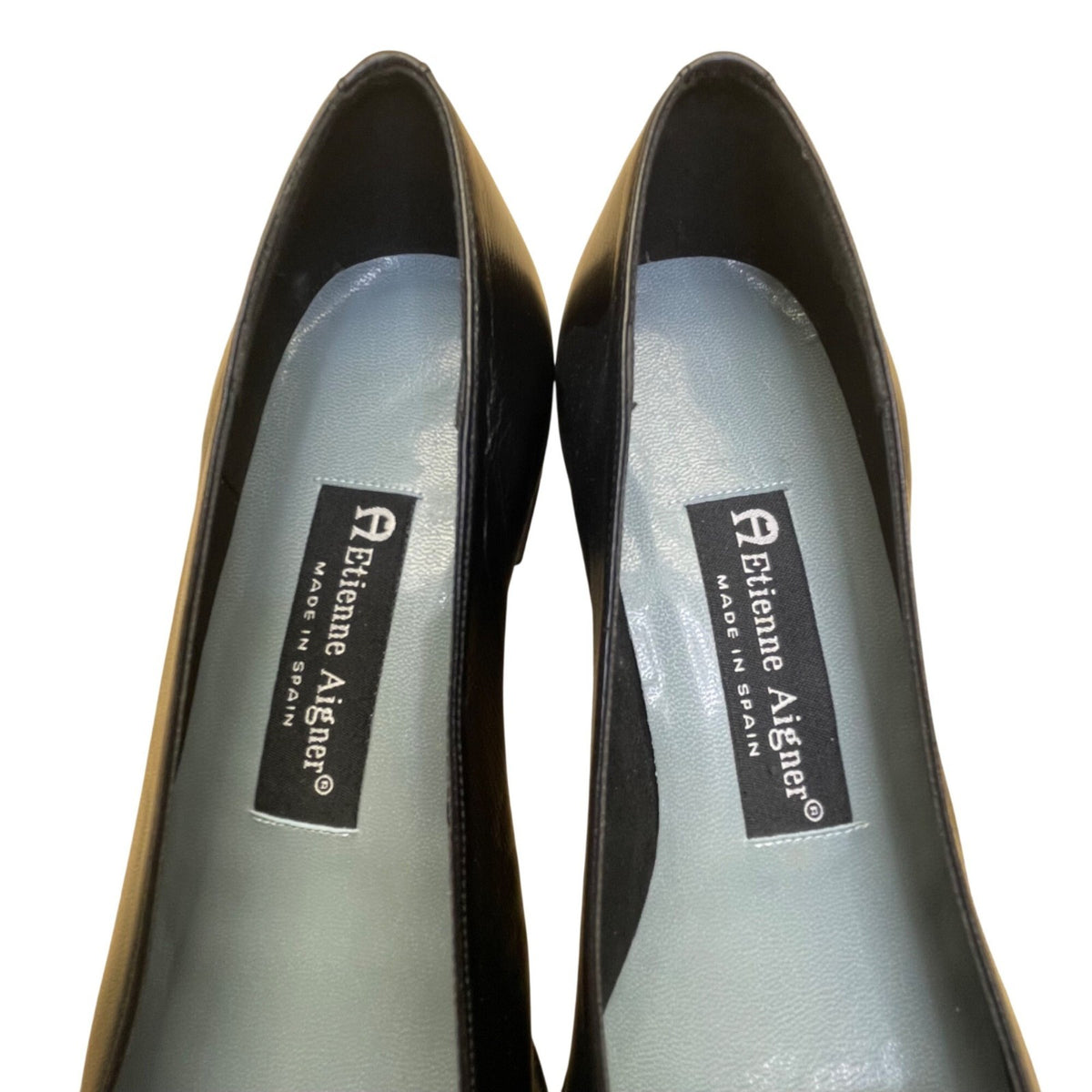 Etienne Aigner Women’s Black Leather Slip-On Jackie Loafers Size 5.5M