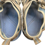 Keen Women’s Gray & Alaskan Blue Fabric Outdoor Whisper Sandals Size 8