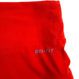 Nike Womens Red Dri-Fit Polyester Striped Athletic Skirt Sporty Fit Size Large