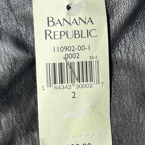 Banana Republic Black Leather Tube Skirt Szize 2 (EU 32) - NWT