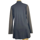 Alembika Women's Button Down Boho Black and Dark Green Jacket Size XS -NWT