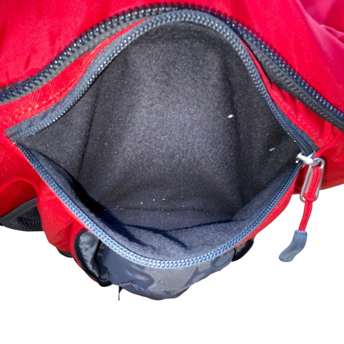 The North Face Unisex Red & Gray Nylon Multiple Compartments Sweeper Backpack