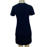 Trina Turk Womens Black Embellished Shift Dress