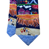Save The Children Mens Multi-Color 100% Silk Art Tie By Mary Age 9