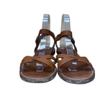 Madewell Women’s Brown Leather Strappy Buckle Closure Sandals Size 7.5M