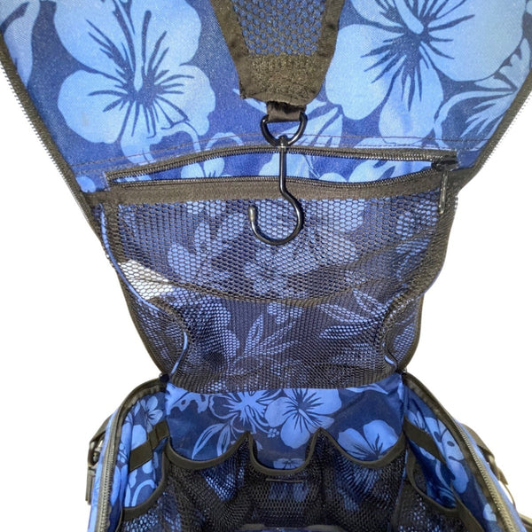 L.L. Bean Women’s Blue Floral With Adjustable Shoulder Strap Travel Bag