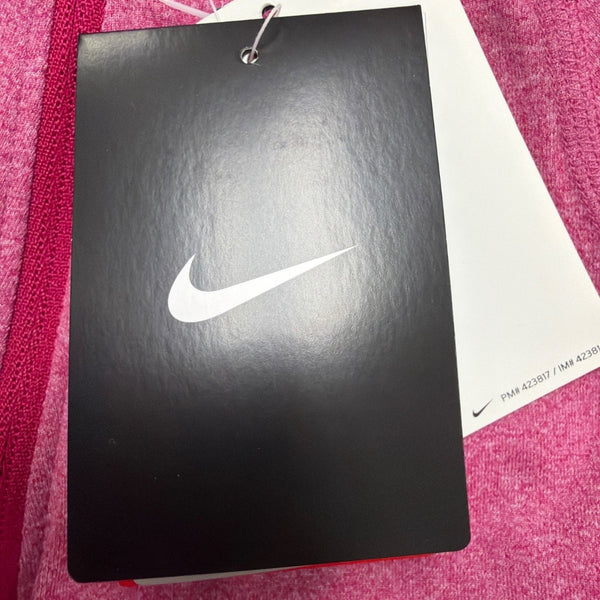 Nike Womens Pink Dri-Fit 3/4 Sleeve Zip Pullover Workout Shirt Sz  XL