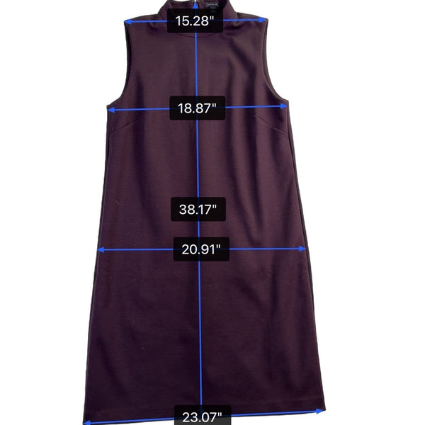 Ann Taylor Womens Purple Sleeveless Sheath Dress  Versatile Chic Size 12