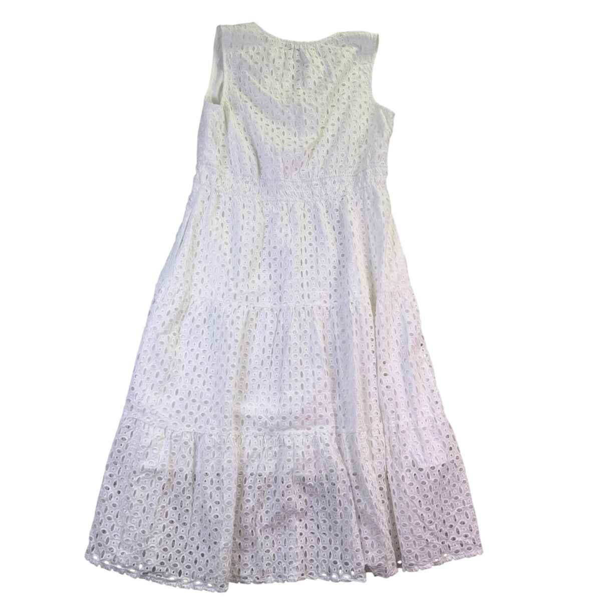 Zesica Women’s White Eyelet Sleeveless Maxi Dress Size XL