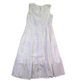 Zesica Women’s White Eyelet Sleeveless Maxi Dress Size XL