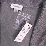 Avenue Womens Gray Open Cardigan Sweater Plus Lightweight Size 22/24