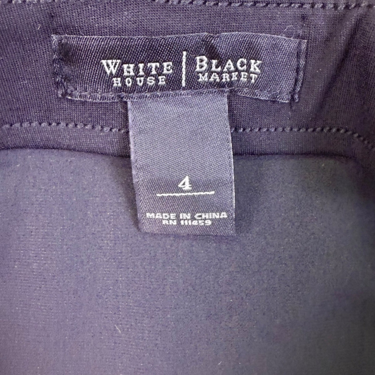 White House Black Market Womens Black Bandage Pencil Skirt Size 4