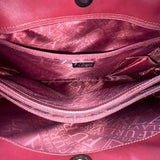 Furla Womens Burgundy Leather Genuine Italian Double Shoulder Straps Tote Bag