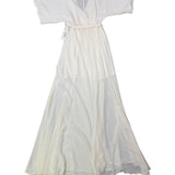 Reformation Womens Ivory Wrap Maxi Dress Lightweight & Flowy Elegant Style Sz XS