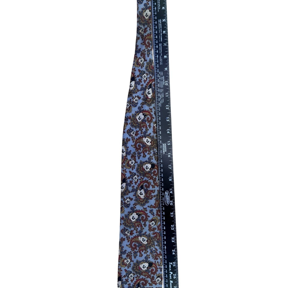 Balancine Mens Blue 100% Silk Disney Mickey Mouse Paisley Tie The Tie Works