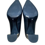 Alfani Women’s Black Leather Step N Flex Block Heel Dress Pumps Size 9M