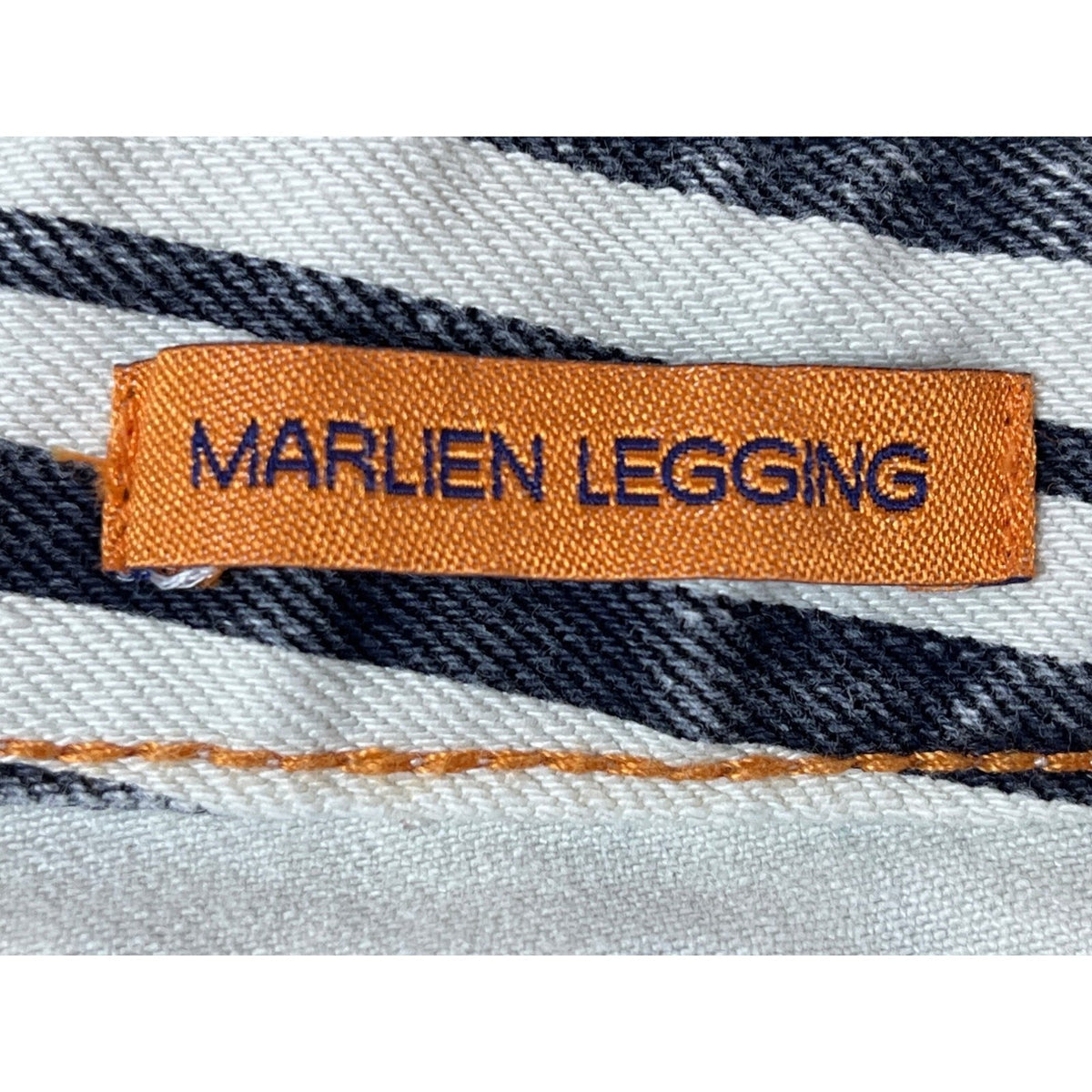 Tory Burch Women's White Blue Striped Marleen Stretchable Jeans Sz 26