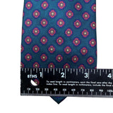 Claybrooke Mens Teal Multicolor Silk Patterned Tie