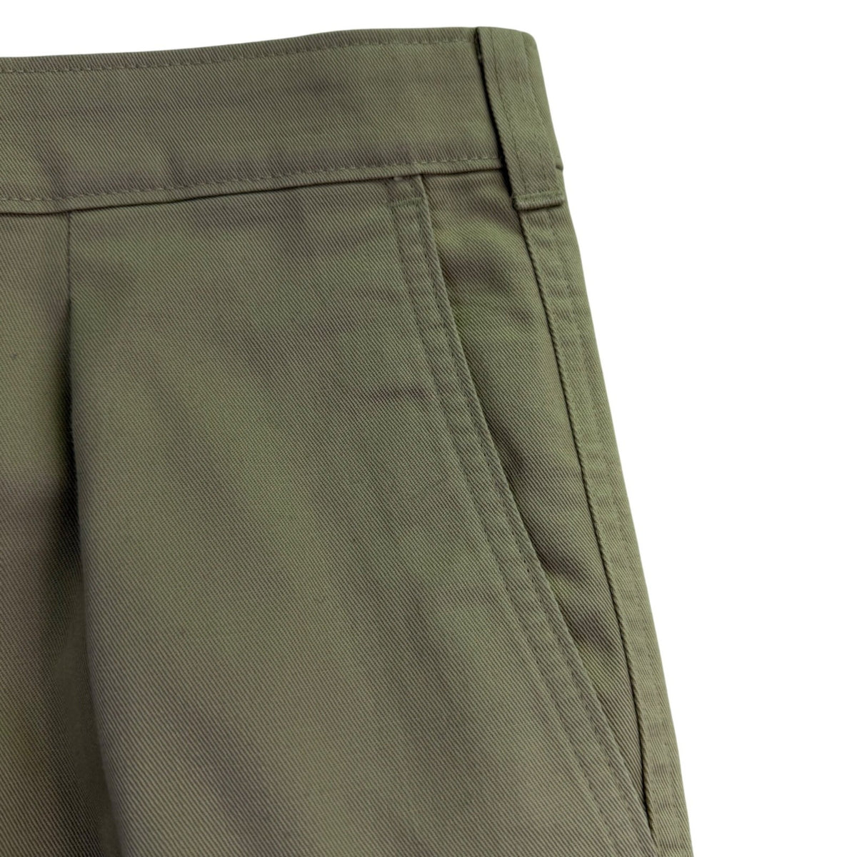 Savane Mens Khaki Cotton Classic Fit Pants No Wrinkles Stain Free Process Sz 44