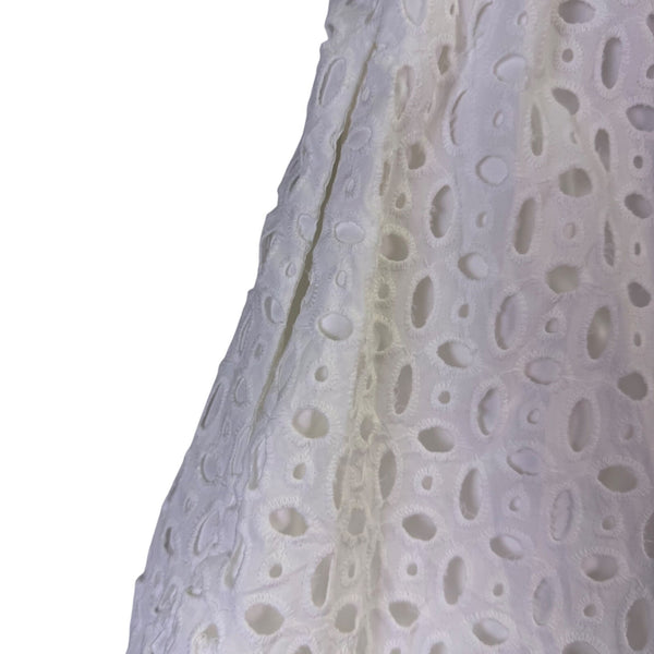 Zesica Women’s White Eyelet Sleeveless Maxi Dress Size XL