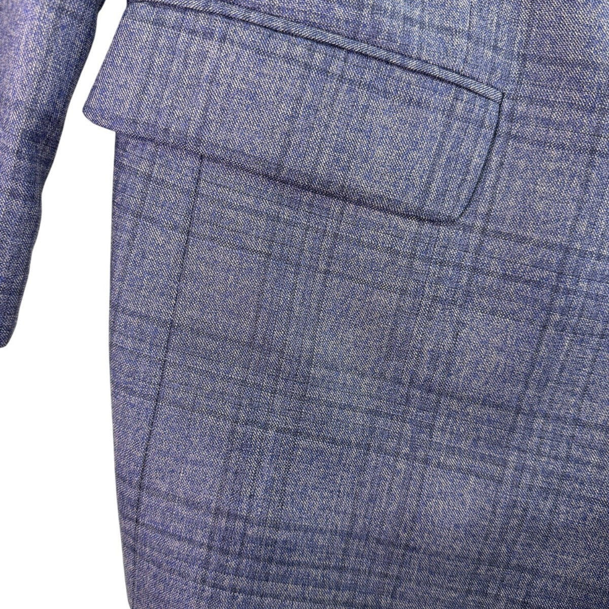 Jos. A. Bank Mens Blue Wool Plaid Suit Jacket Reserve Collection Size 43R