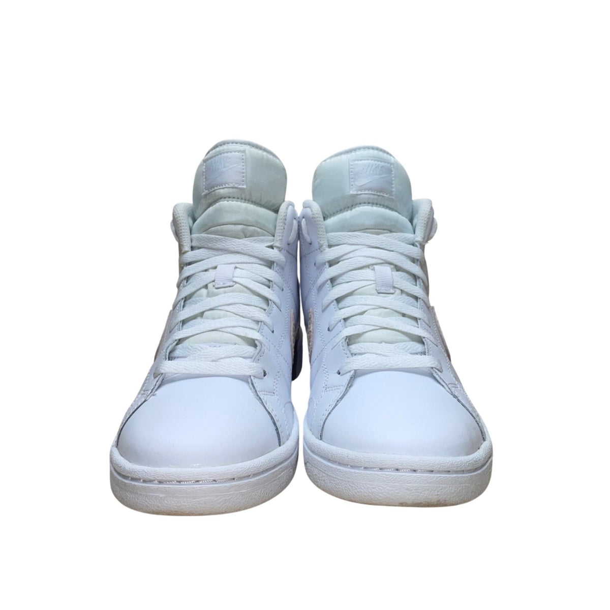 Nike Women’s White & Beige Snakeskin Swoosh Court Royale 2 Sneakers  Size 8.5