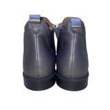 Hotter Women’s Metallic Gray Leather York Ankle Boots Size 8.5